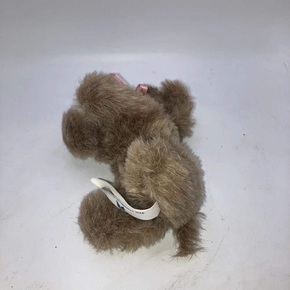 Vintage Hamilton Collection Brown Puppy With Pink‎ Bows Plush Toy 6